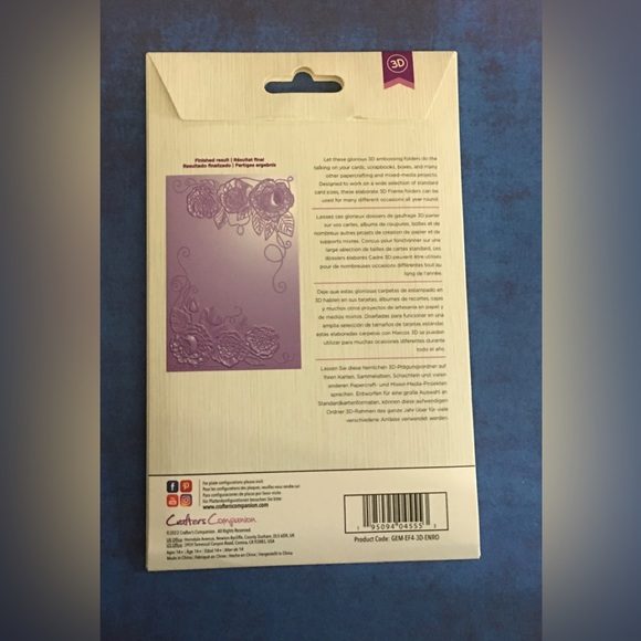 Gemini Entangled Roses 3D Embossing Folder - Picture 2 of 4